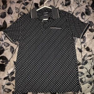 Mens DKNY Small Muscle Fitting Polo